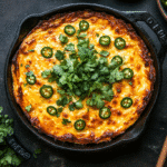 Gluten-free tamale pie in cast-iron skillet