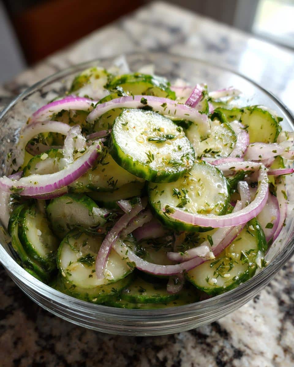 cucumber salad - detail 2