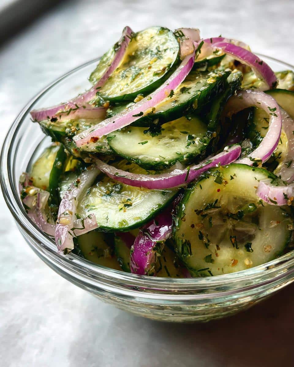 cucumber salad - detail 3