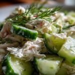 cucumber salad with crab meat