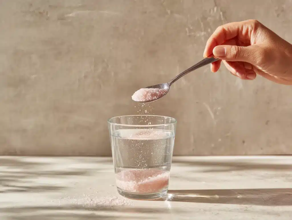 pink salt vinegar recipe step