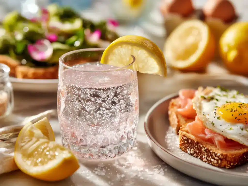 pink salt trick recipe glass of water